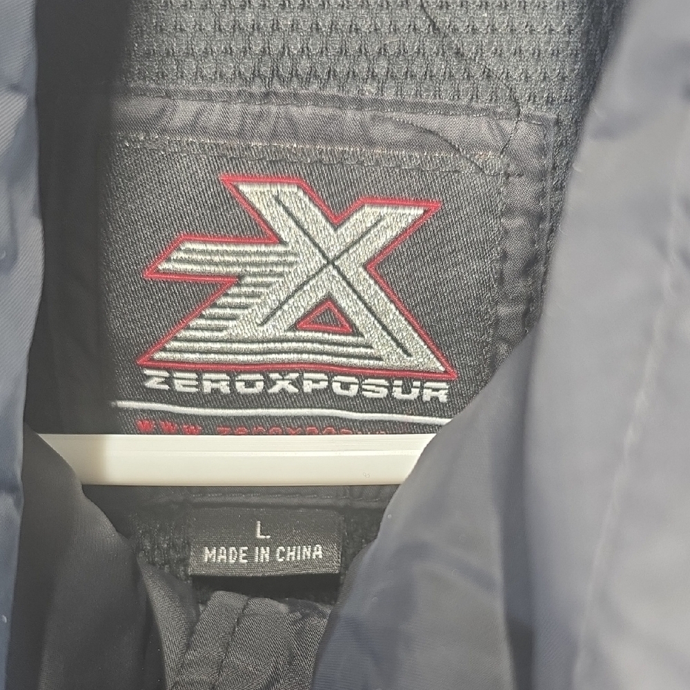ZeroXposur Black Puffer Jacket Insulated Zip Coat Men’s L - Picture 2 of 11